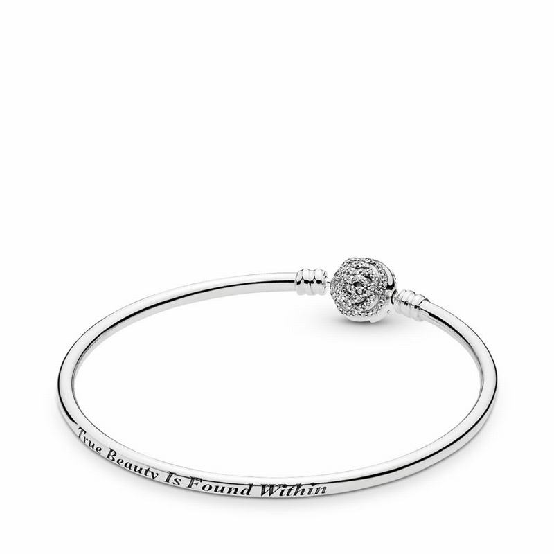 Pandora Disney, Beauty & The Beast Bangle Bracelet Silver Egypt FI8073495